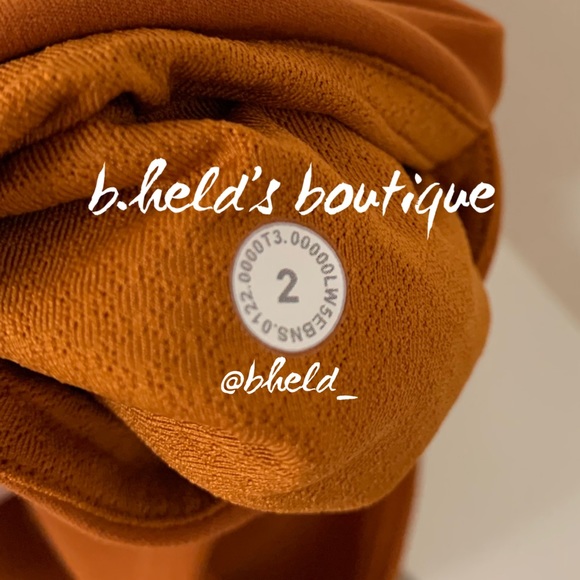 lululemon Groove Super HR Flared Pant Nulu Roasted Orange Size 2 Brand New NWT - Picture 11 of 16